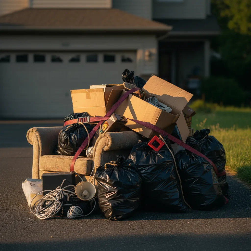 Mixed junk cleanup in Visalia